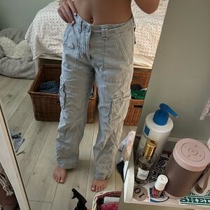 Blue American Eagle Cargo Pants